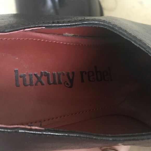 Luxury Rebel Peep Toe Heeled Booties/Shoes - Picture 6 of 7